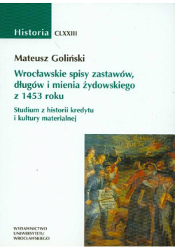 Wrocławskie spisy zastawów długów i mienia żydowskiego z 1453 roku