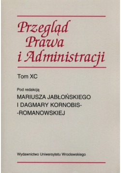 Przegląd prawa i administracji Tom 90