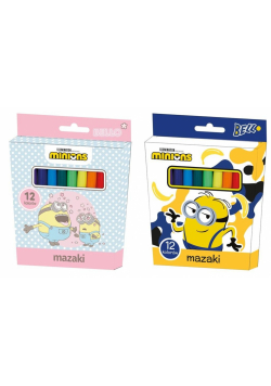 Mazaki 12 kolorów Minionki