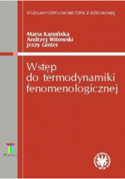 Wstęp do termodynamiki fenomenologicznej
