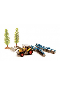 Traktor z broną