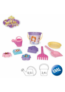 Komplet do piasku 9 elementów Sofia the First