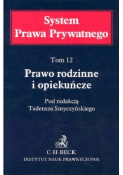 Prawo rodzinne i opiekuńcze Tom 12