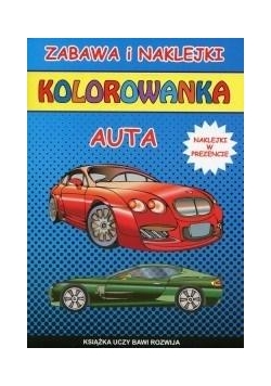 Kolorowanka - Auta. Zabawa i naklejki w.2018