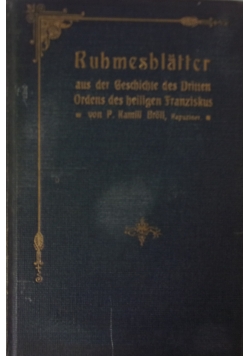 Ruhmesblatter, 1911r.