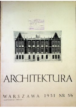 Miesięcznik Architektura nr 5 - 6 / 51