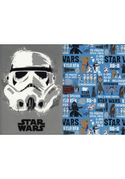 Zeszyt A4 Star Wars w kartkę 80 kartek 5 sztuk mix