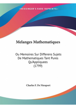 Melanges Mathematiques