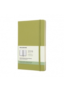 Kalendarz 2019 tygodniowy 12ML tw. lichen green
