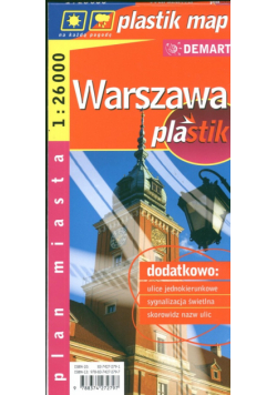 Warszawa 1:26 000 plan miasta laminowany