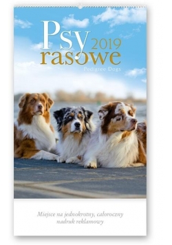 Kalendarz 2019 Reklamowy Psy rasowe RW23