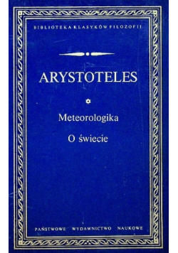 Arystoteles - Meteorologika / O świecie, BKF