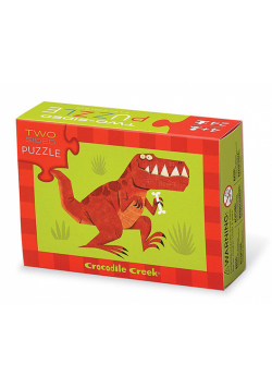 Puzzle dwustronne dinozaury 24