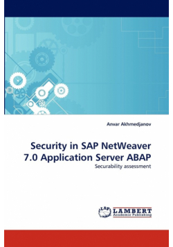 Security in SAP NetWeaver 7.0 Application Server ABAP