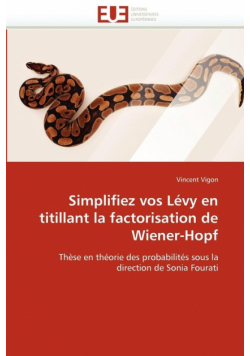 Simplifiez vos lévy en titillant la factorisation de wiener-hopf