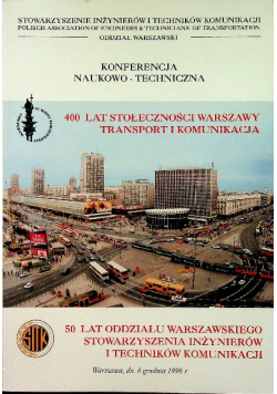400 Lat Stołeczności Warszawy Transport I Komunikacja