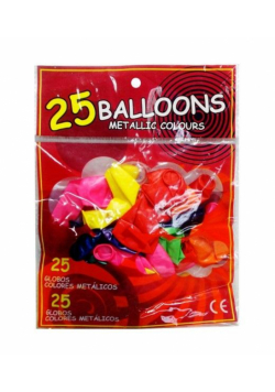 Balony metalic 25szt
