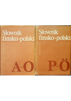 Słownik fińsko-polski Tom I i II