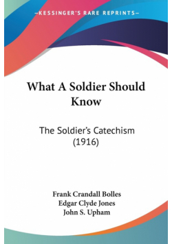 What A Soldier Should Know