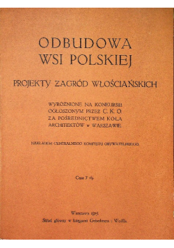 Odbudowa wsi polskiej reprint z 1915 r.