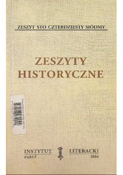 Zeszyty historyczne 147