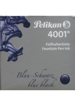Atrament Pelikan 4001 niebiesko-czarny 30 ml