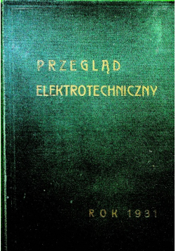 Przegląd Elektrotechniczny 1931 r.