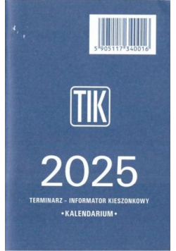 Kalendarz 2025 Wkładka TIK