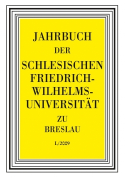 Jahrbuch der schlesischen friedrich-wilhelms-universität zu breslau-L/2009