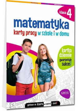Matematyka 4 Karty pracy w szkole i w domu
