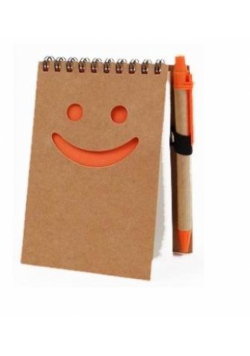 Blok spirala Eco Smile z długopisem