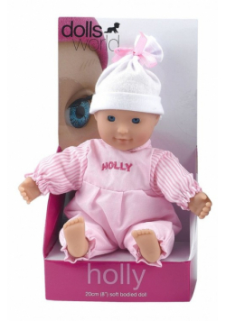 Lalka bobas 20 cm Holly różowa