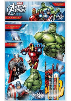 Zestaw kolorowanek z kredkami. Avengers Assemble