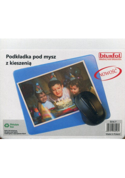 Podkładka pod mysz z kieszenią biała