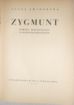 Zygmunt, 1939 r.