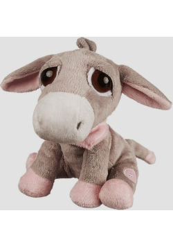 Grający osiołek różowy Luna 23 cm