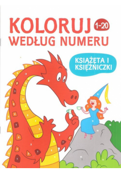 Koloruj według numeru - Książęta i księżniczki