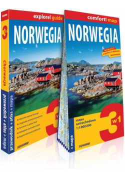 Norwegia 3 w 1 Przewodnik atlas mapa