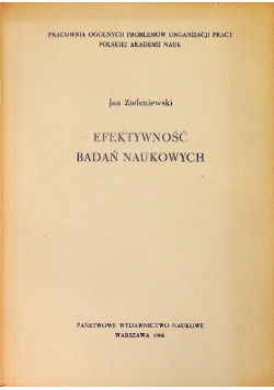 Efektywność Badań Naukowych