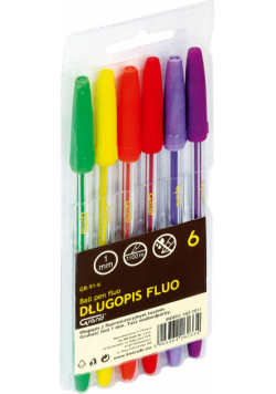 Długopis fluo 6 sztuk