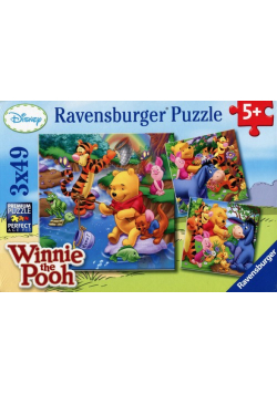 Puzzle Kubuś Puchatek 3x49