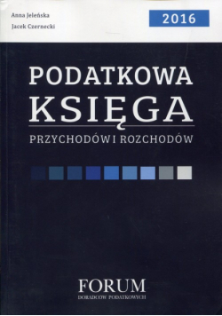 Podatkowa księga przychodów rozchodów 2016