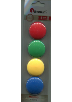 Magnesy do tablic 40 mm 4 sztuki Kolory