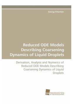 Reduced ODE Models Describing Coarsening Dynamics of Liquid Droplets