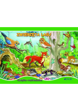 Zwierzęta lasu Książka rozkładanka