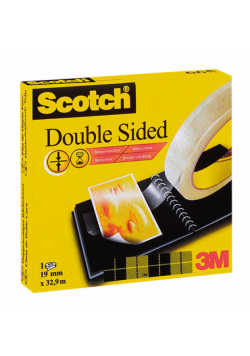 Taśma biurowa dwustronna Scotch 19mm, 32,9m