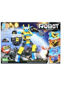 Klocki konstrukcyjne robot 172el 4w1