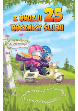 Karnet okolicznościowy Rocznica Ślubu 25