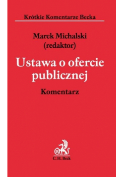 Ustawa o ofercie publicznej Komentarz