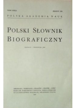 Polski słownik biograficzny, tom XXX/1